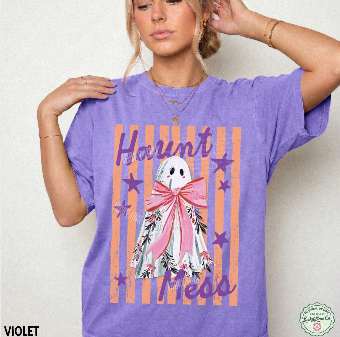 Haunt Mess Ghost Comfort Colors® T-shirt