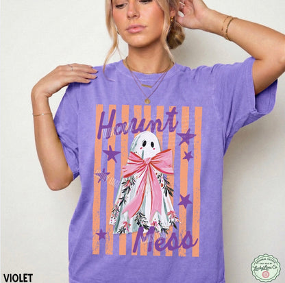 Haunt Mess Ghost Comfort Colors® T-shirt