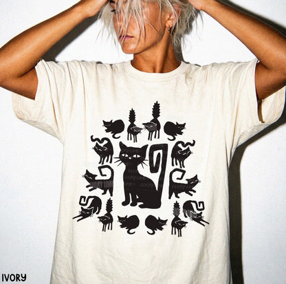 Halloween Black Cats Comfort Colors® T-shirt