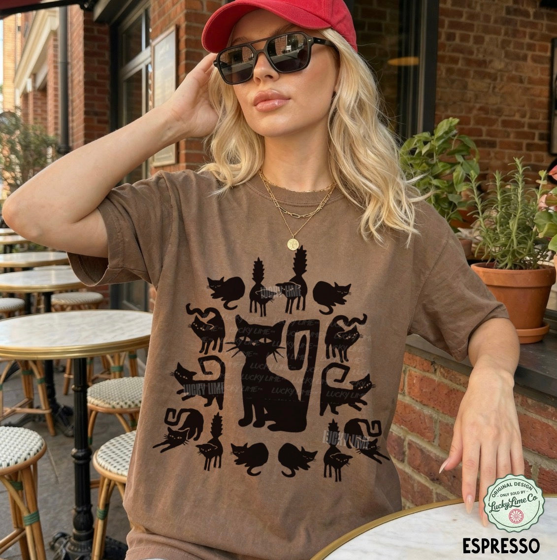 Halloween Black Cats Comfort Colors® T-shirt
