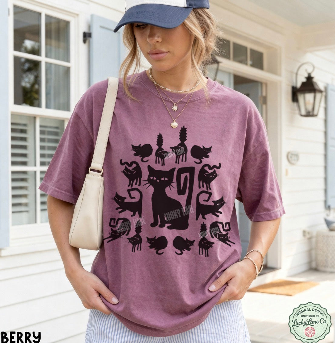 Halloween Black Cats Comfort Colors® T-shirt