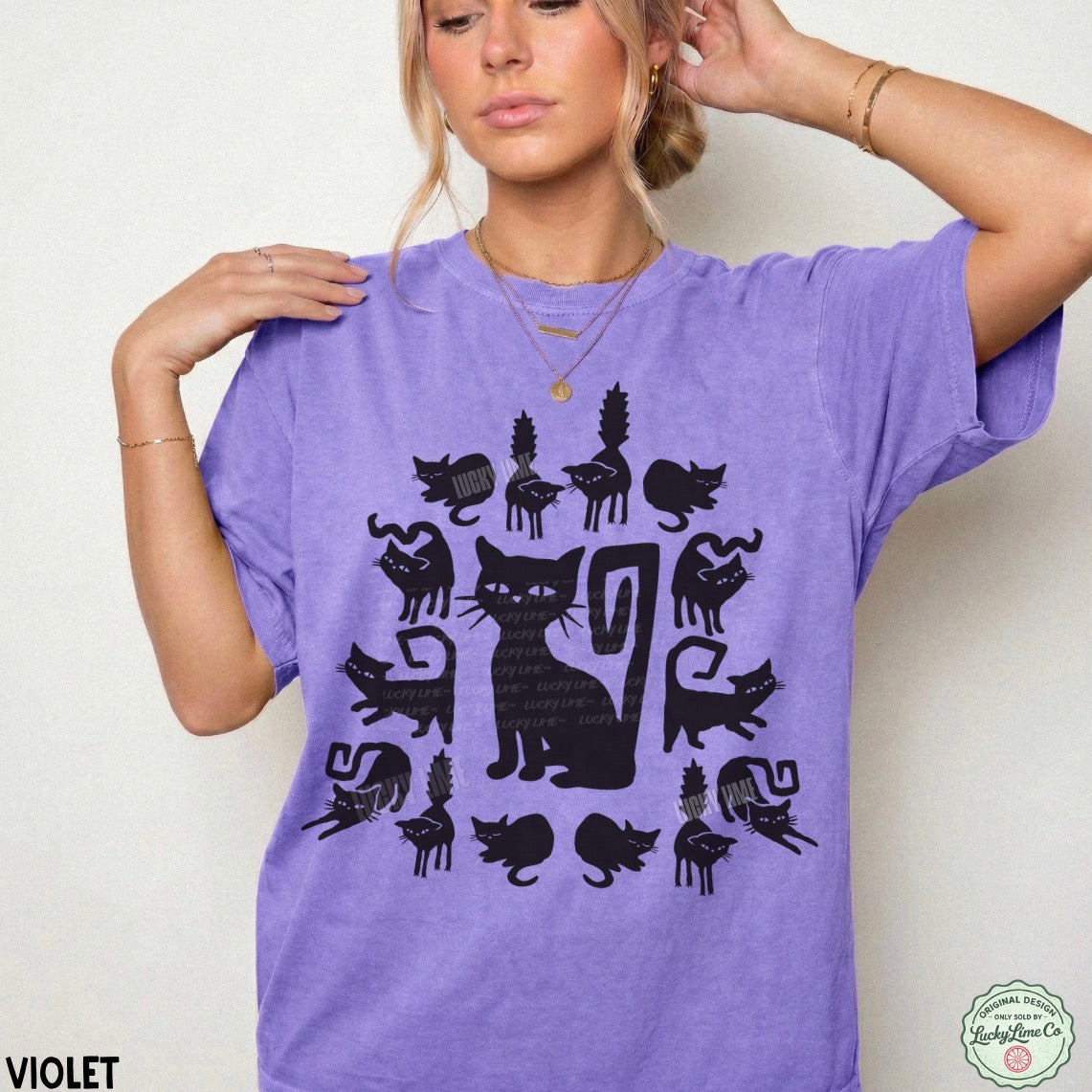 Halloween Black Cats Comfort Colors® T-shirt