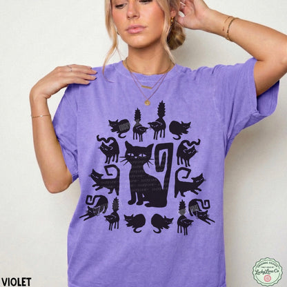 Halloween Black Cats Comfort Colors® T-shirt