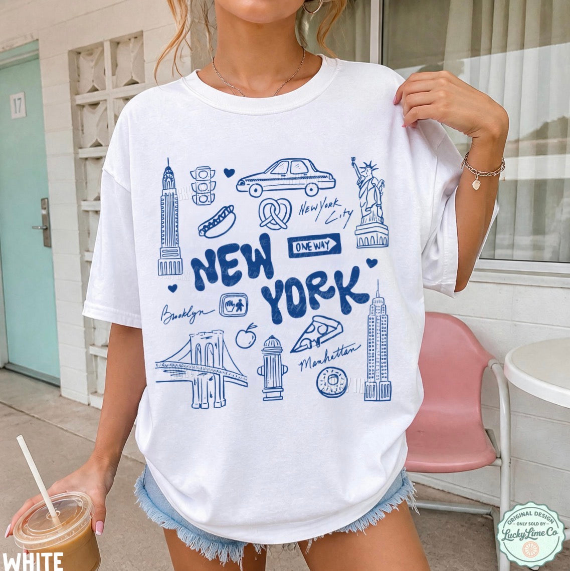 New York Doodle Collage Comfort Colors® T-shirt