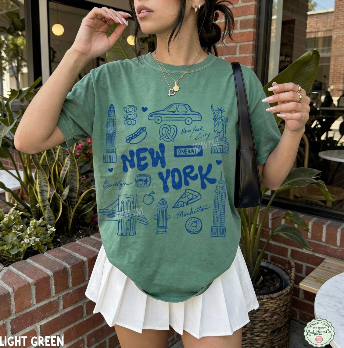 New York Doodle Collage Comfort Colors® T-shirt