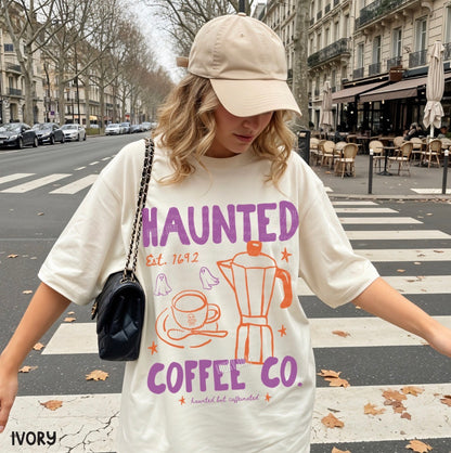 Haunted Coffee Co. Comfort Colors® T-shirt (dark)
