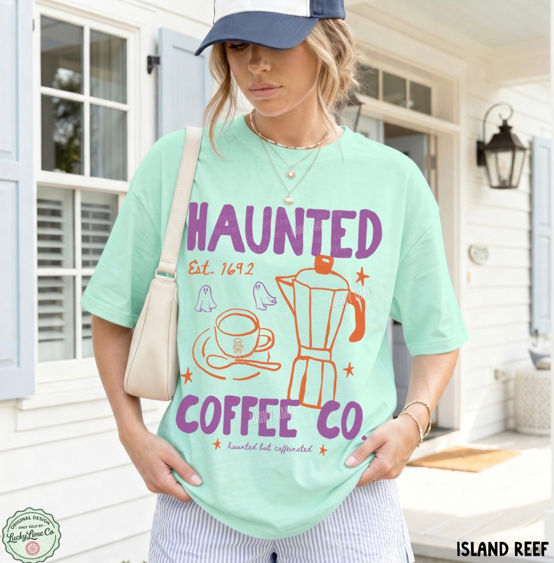 Haunted Coffee Co. Comfort Colors® T-shirt (dark)