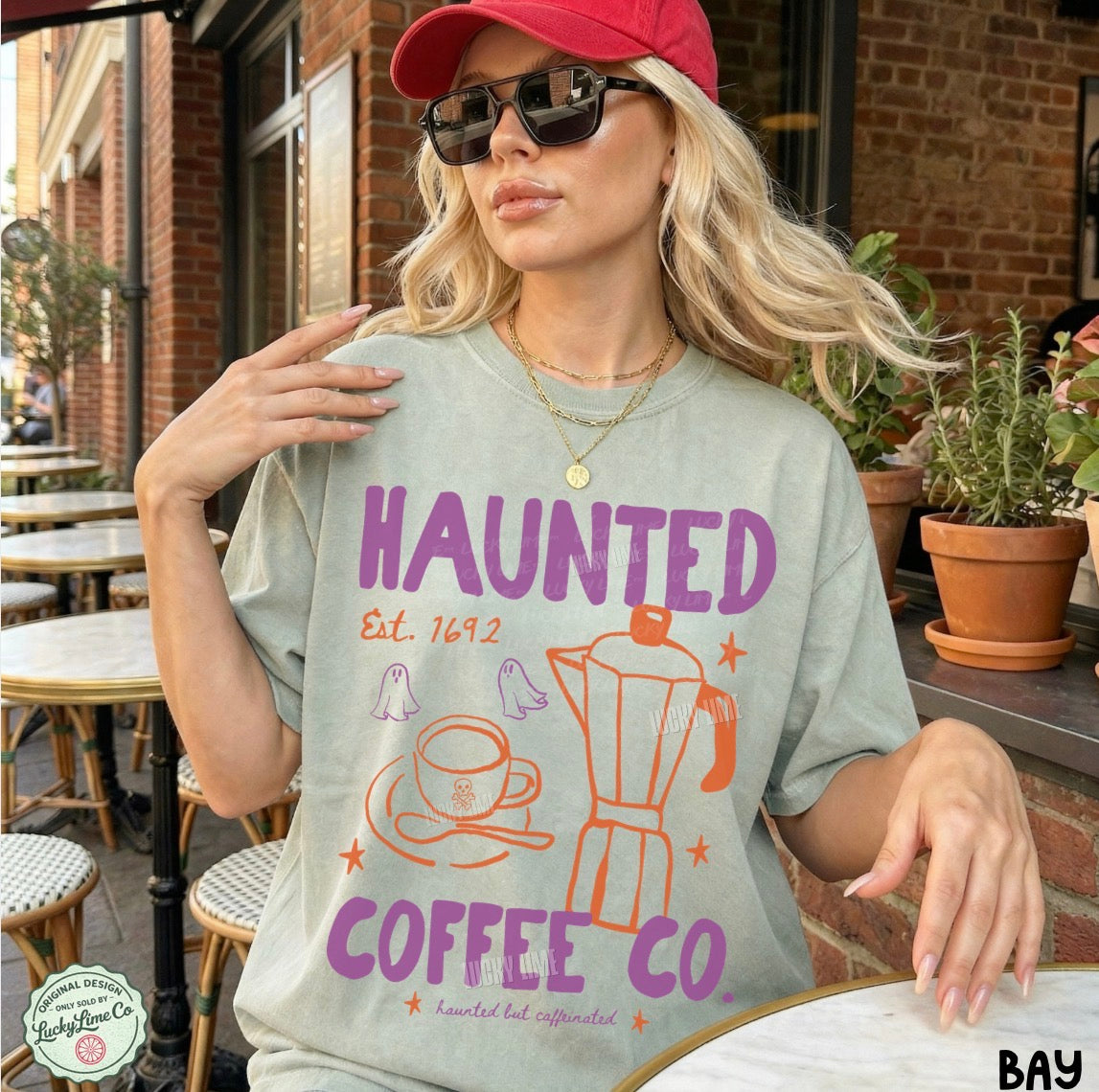 Haunted Coffee Co. Comfort Colors® T-shirt (dark)