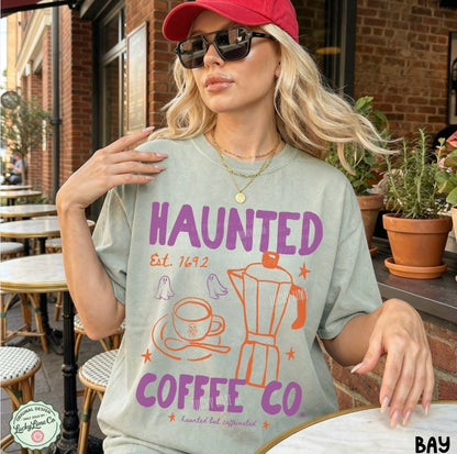 Haunted Coffee Co. Comfort Colors® T-shirt (dark)