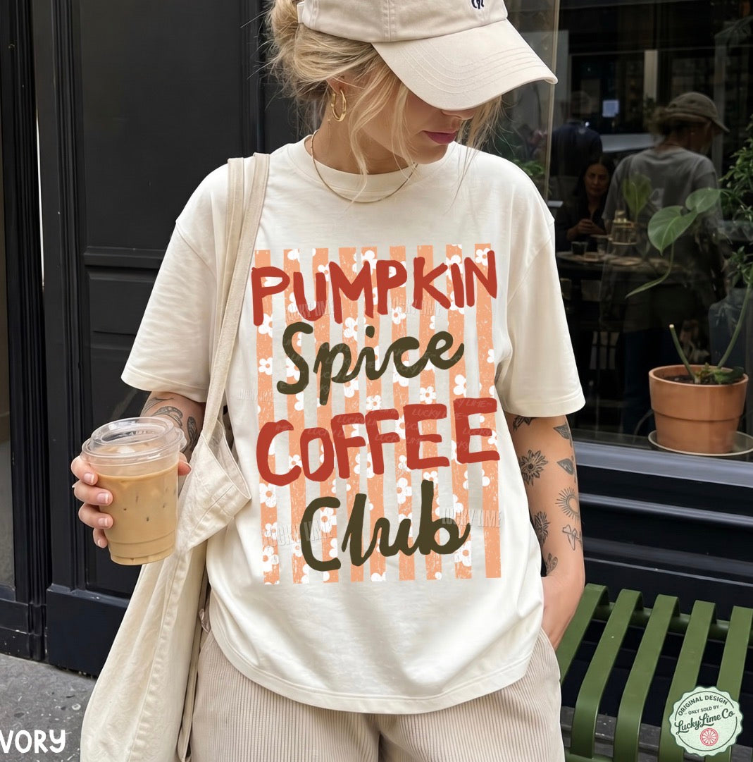 Pumpkin Spice Coffee Club Comfort Colors® T-shirt