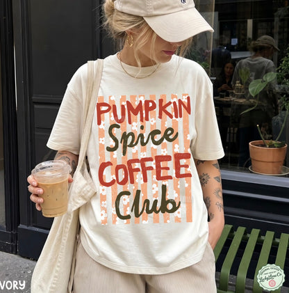 Pumpkin Spice Coffee Club Comfort Colors® T-shirt