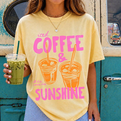 Iced Coffee and Sunshine Comfort Colors® T-Shirt