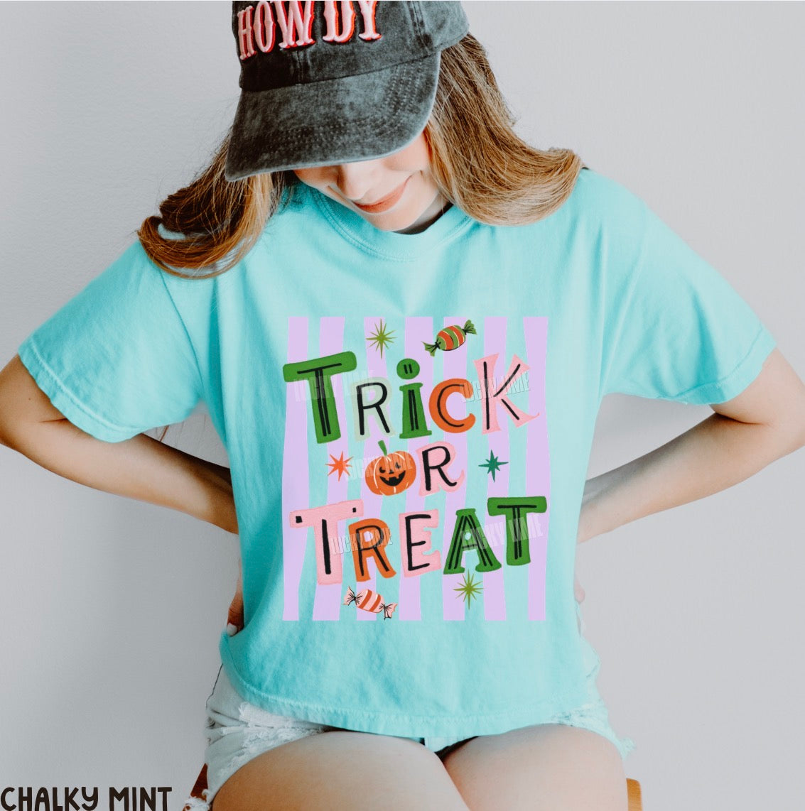 Trick or Treat Comfort Colors® Cropped T-Shirt