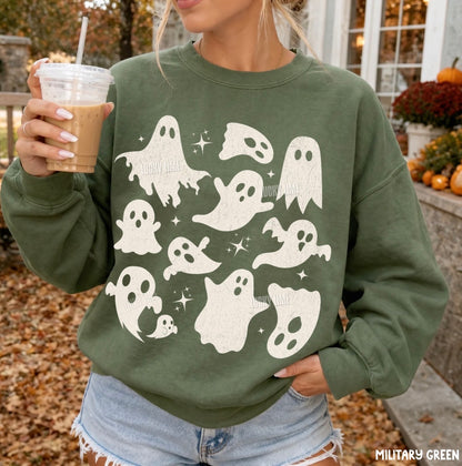Ghost Collage Crewneck Sweatshirt