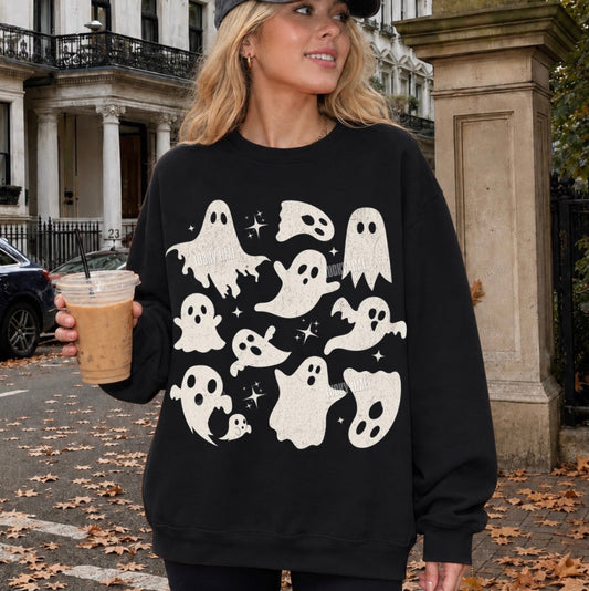 Ghost Collage Crewneck Sweatshirt