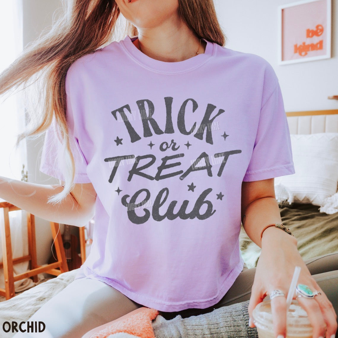 Trick or Treat Club Comfort Colors® Cropped T-Shirt