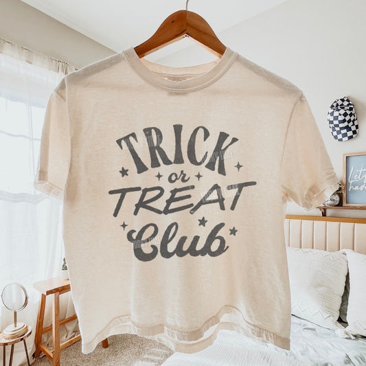 Trick or Treat Club Comfort Colors® Cropped T-Shirt