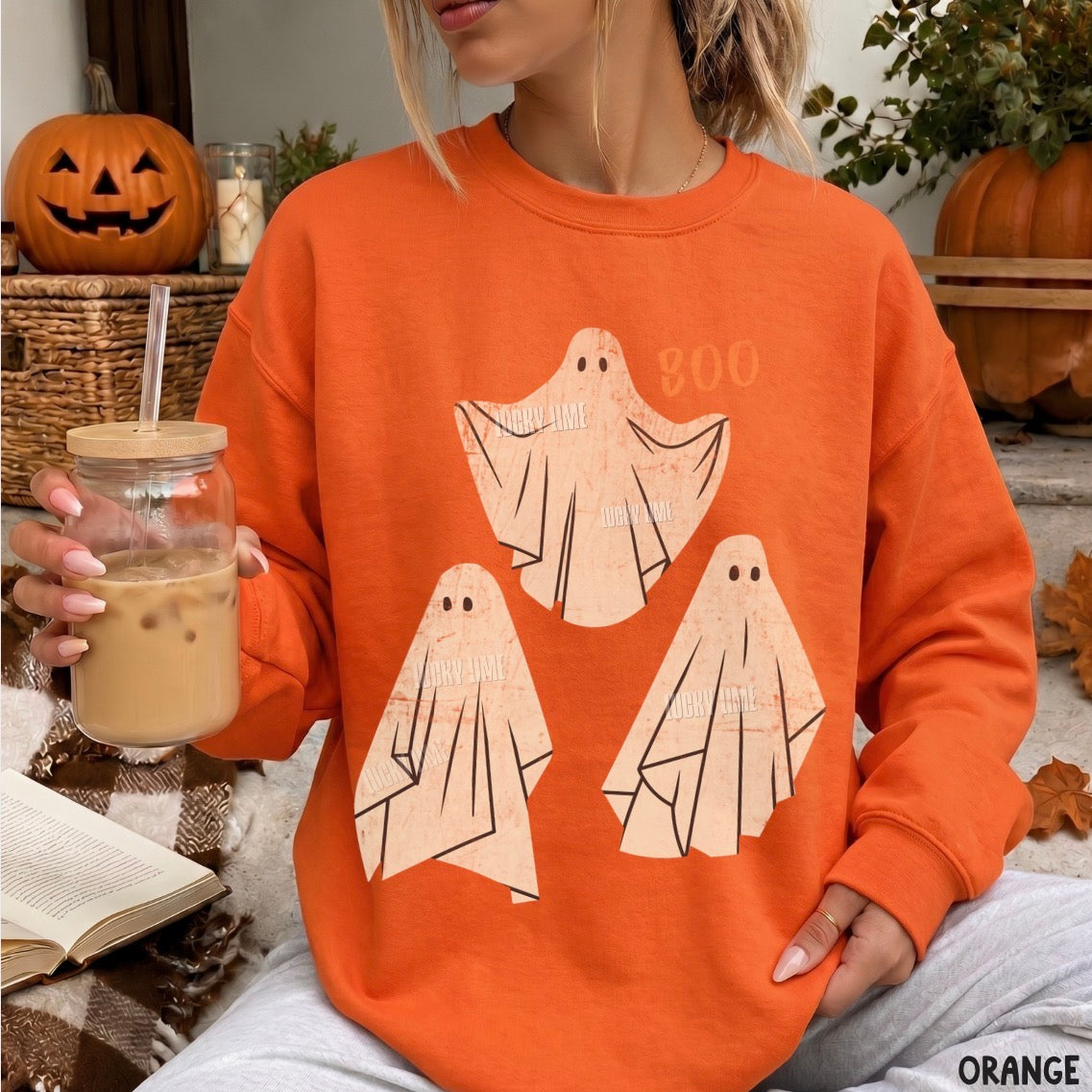 Boo to You Ghosts Crewneck Sweatshirt