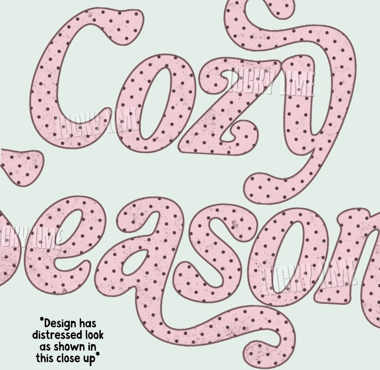 Cozy Season Polka Dot Crewneck Sweatshirt