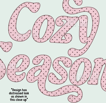 Cozy Season Polka Dot Crewneck Sweatshirt