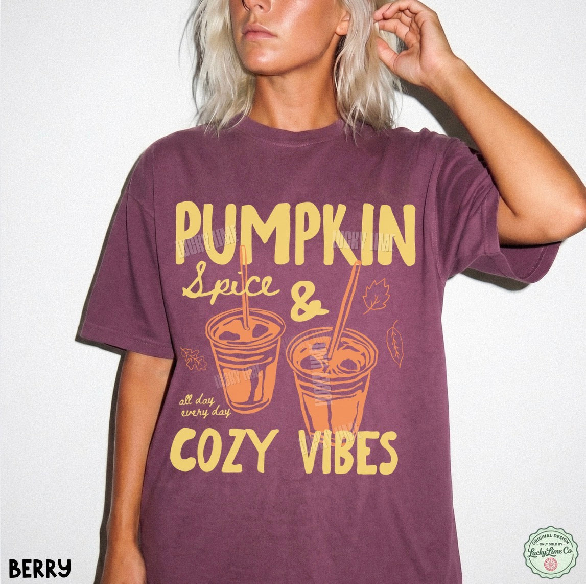 Pumpkin Spice & Cozy Vibes Comfort Colors® T-shirt