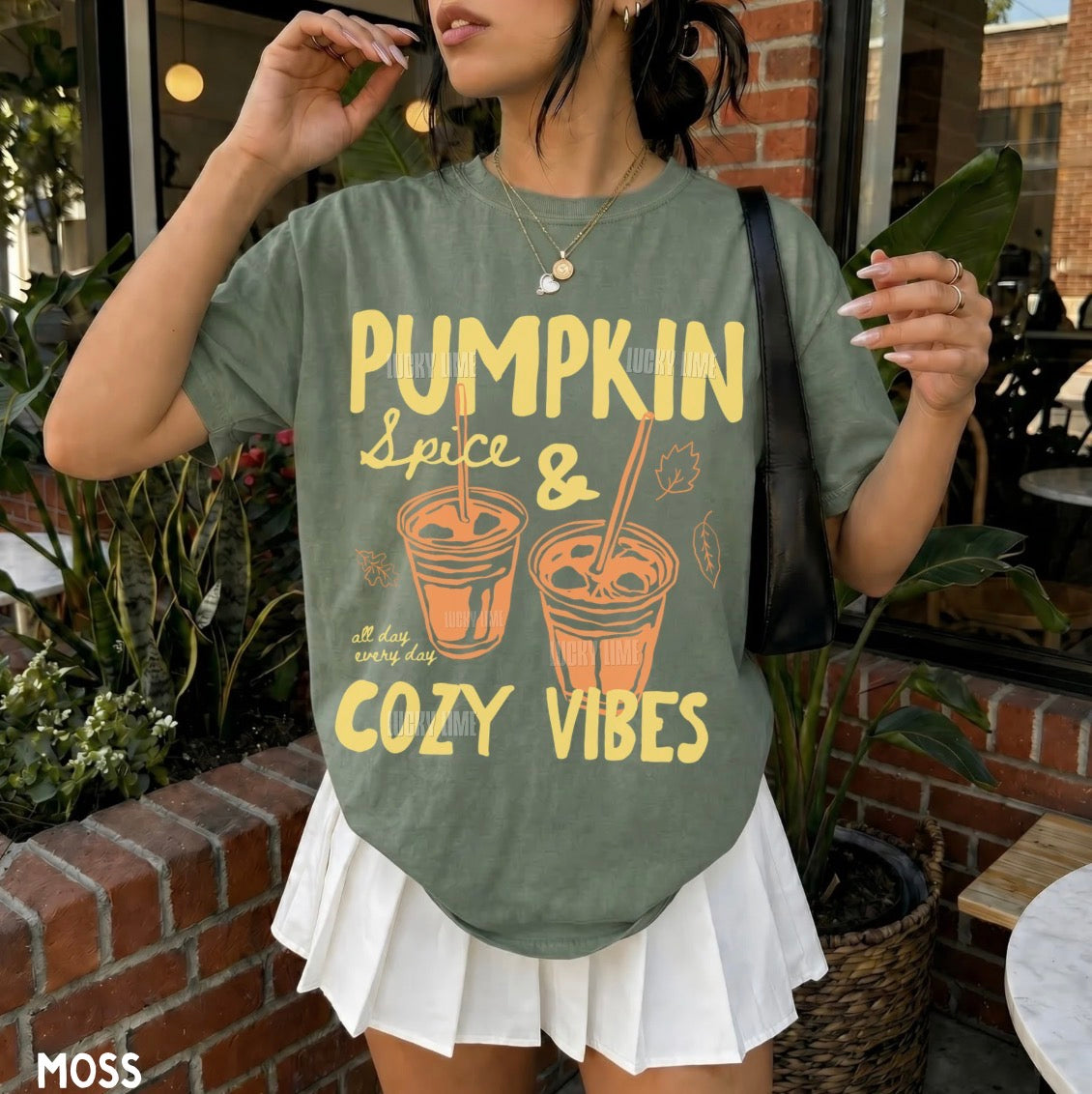 Pumpkin Spice & Cozy Vibes Comfort Colors® T-shirt