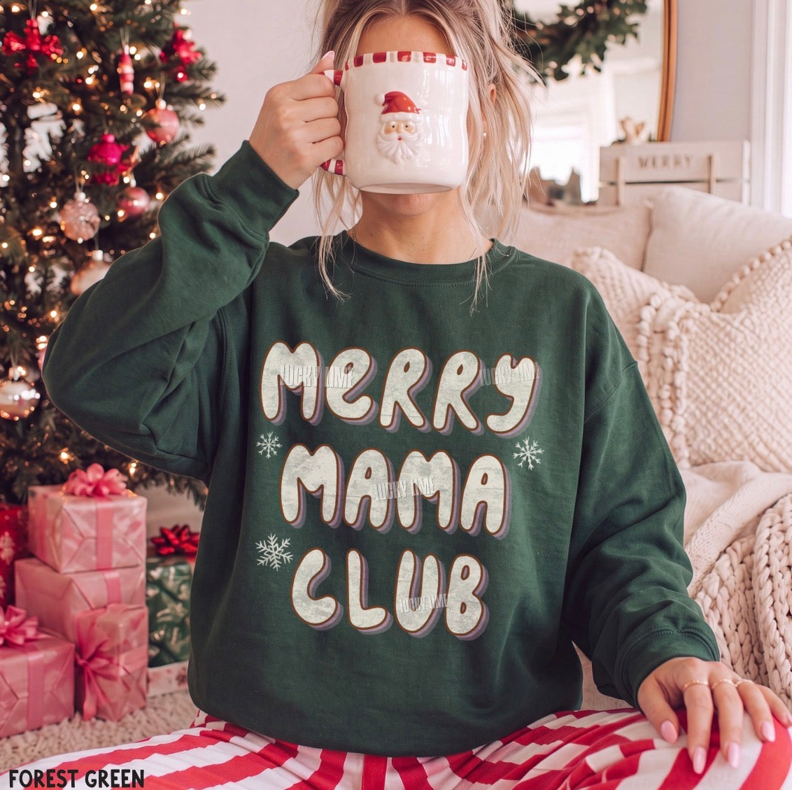 Merry Mama Club Crewneck Sweatshirt