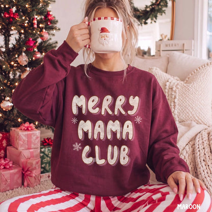 Merry Mama Club Crewneck Sweatshirt
