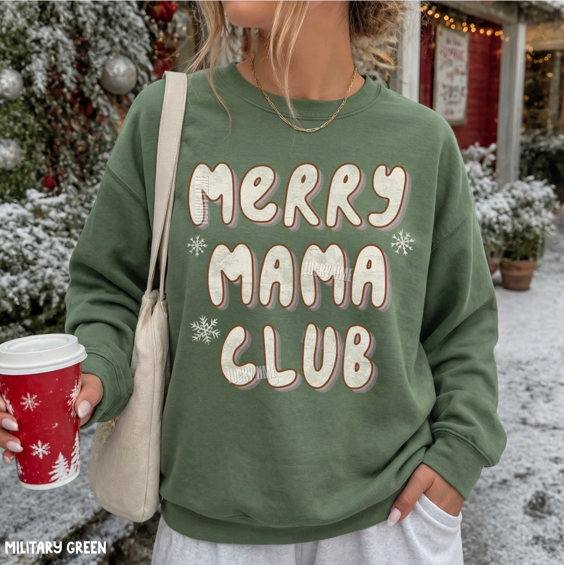 Merry Mama Club Crewneck Sweatshirt