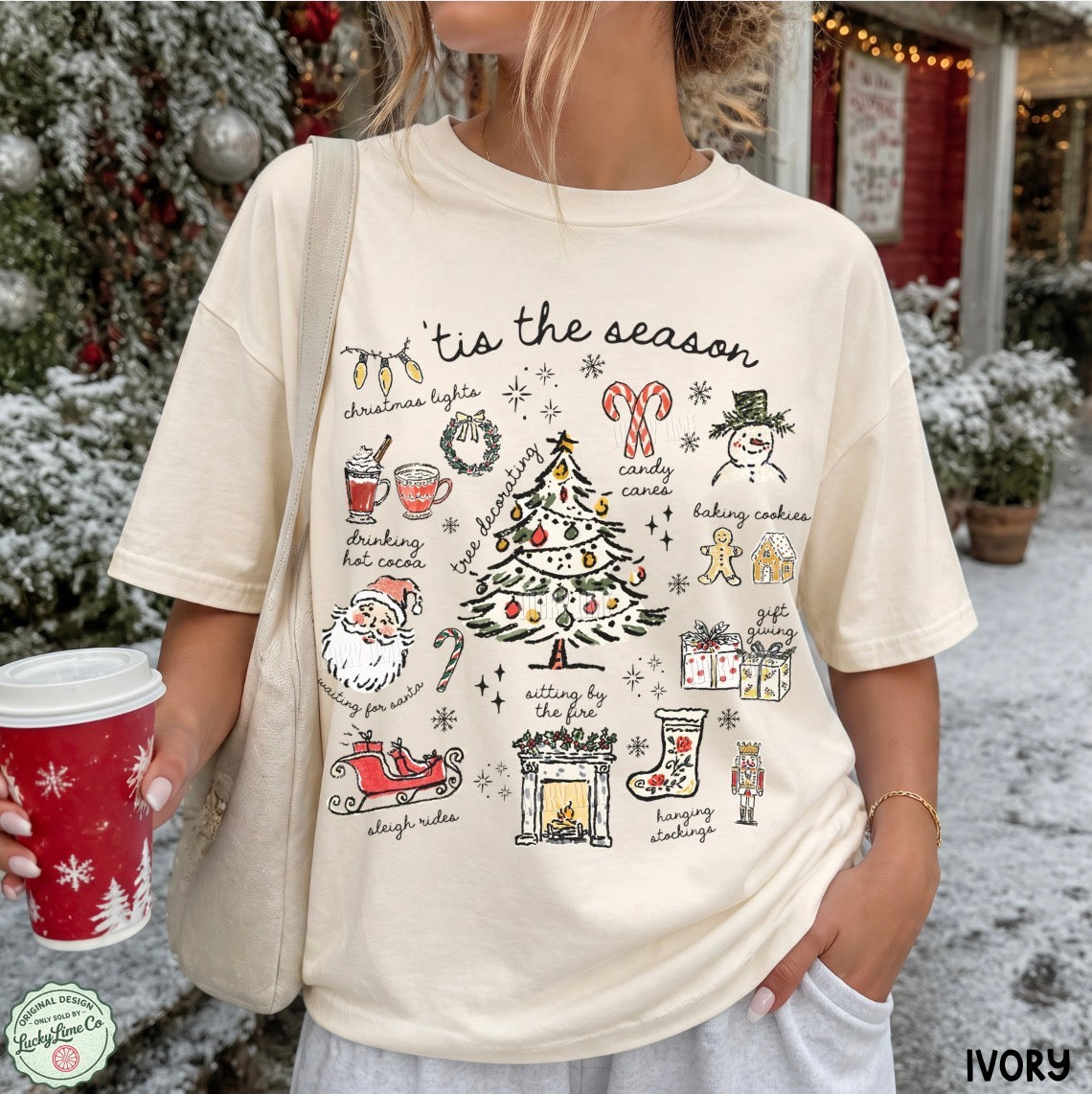 Tis the Season Christmas Comfort Colors® T-shirt