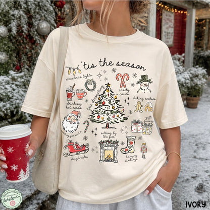 Tis the Season Christmas Comfort Colors® T-shirt