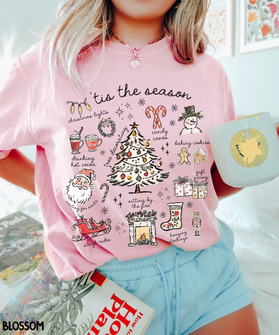 Tis the Season Christmas Comfort Colors® T-shirt