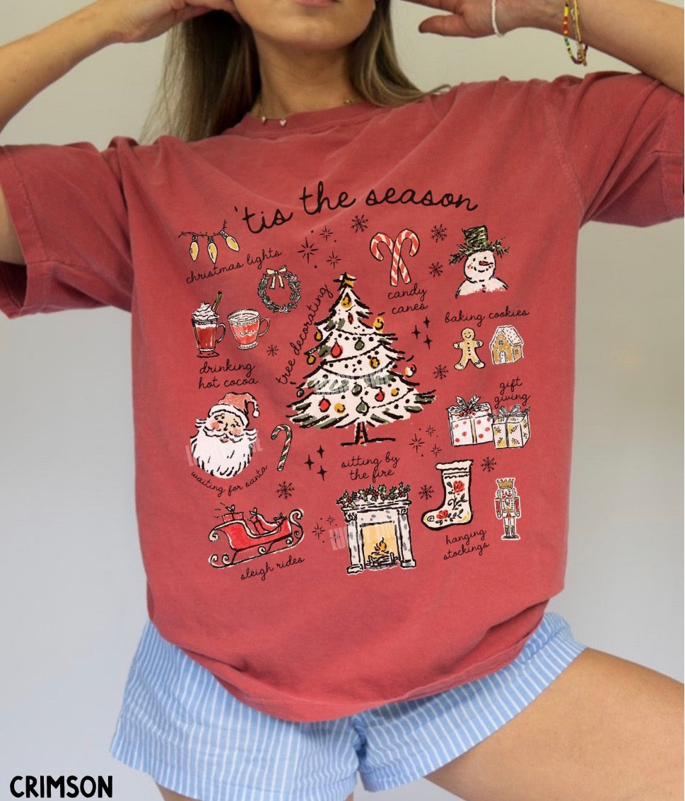 Tis the Season Christmas Comfort Colors® T-shirt