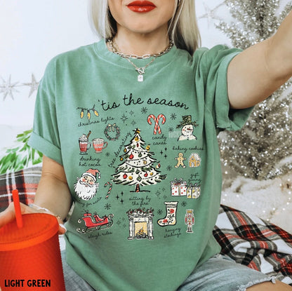 Tis the Season Christmas Comfort Colors® T-shirt