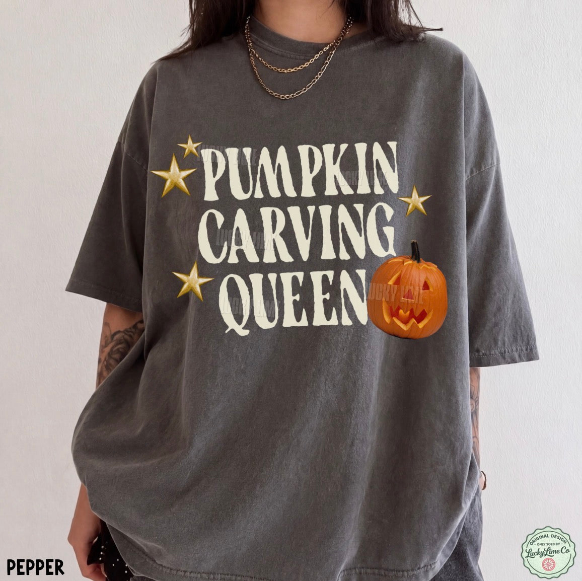Pumpkin Carving Queen Comfort Colors® T-shirt