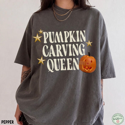 Pumpkin Carving Queen Comfort Colors® T-shirt