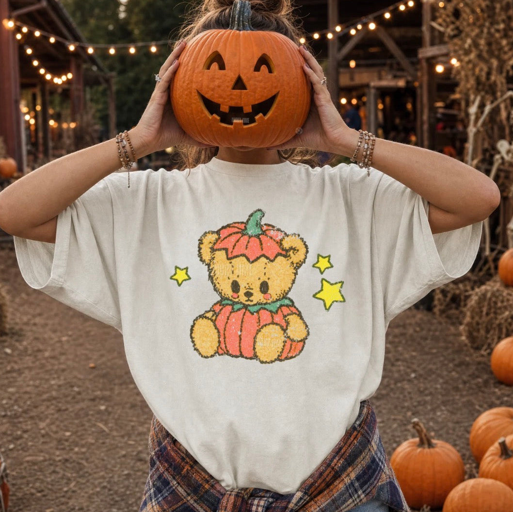 Pumpkin Teddy Bear Comfort Colors® T-shirt
