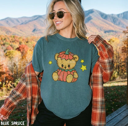 Pumpkin Teddy Bear Comfort Colors® T-shirt