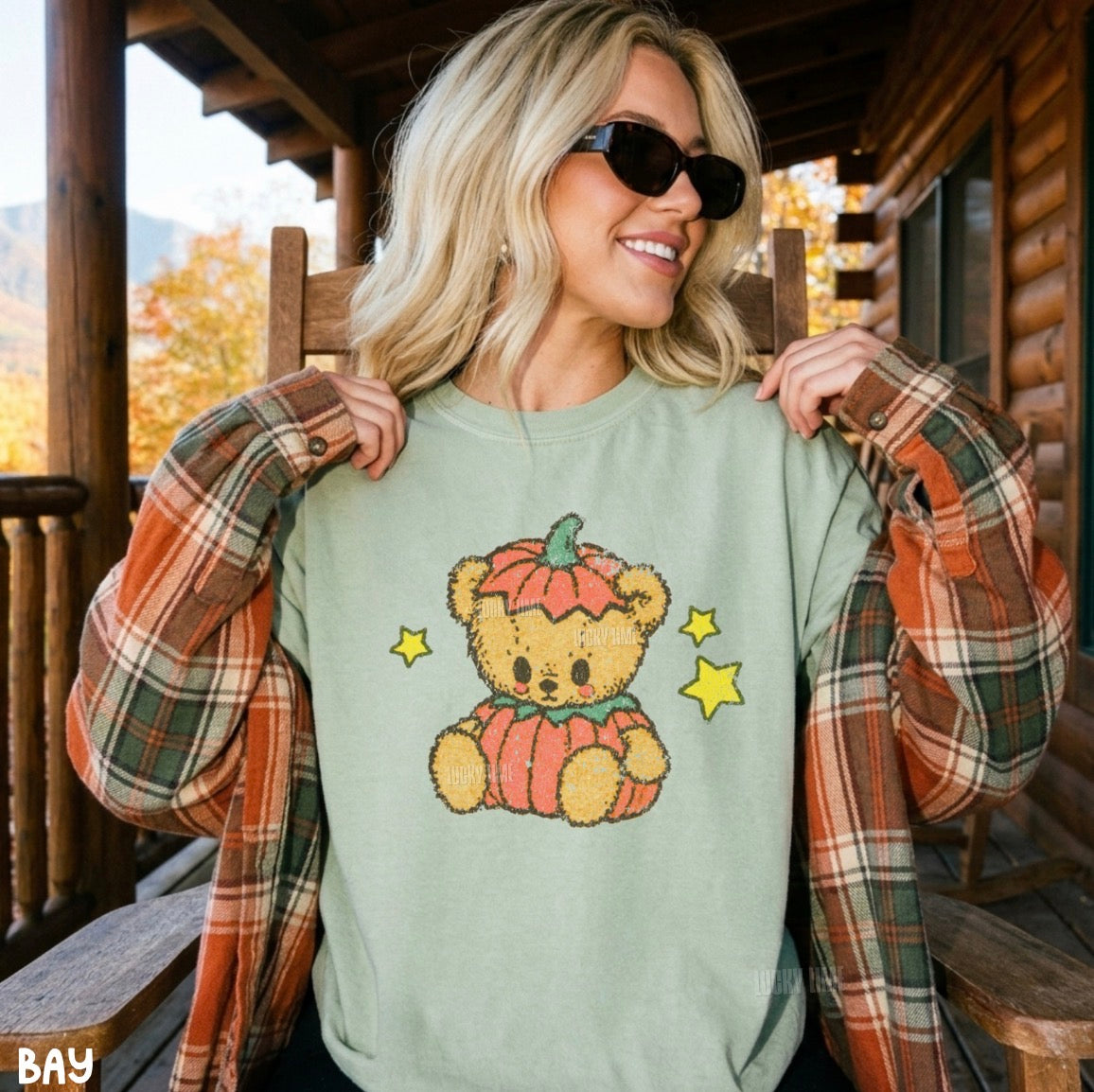 Pumpkin Teddy Bear Comfort Colors® T-shirt