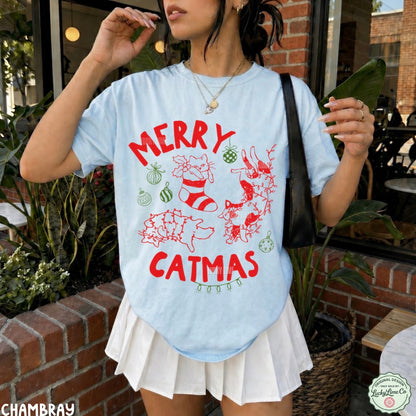 Merry Catmas Comfort Colors® T-shirt