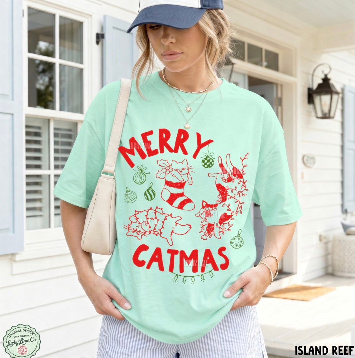 Merry Catmas Comfort Colors® T-shirt
