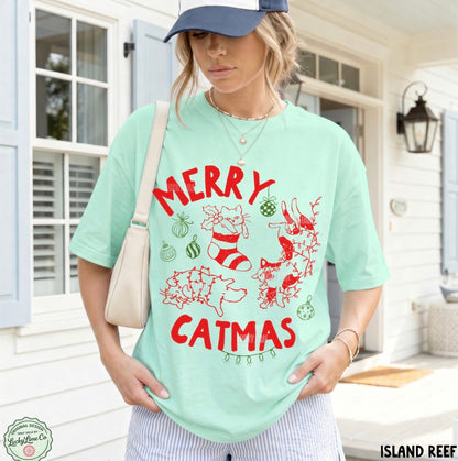 Merry Catmas Comfort Colors® T-shirt