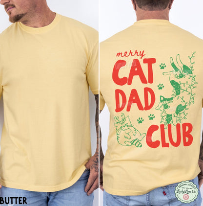 Merry Cat Dad Club Comfort Colors® T-shirt
