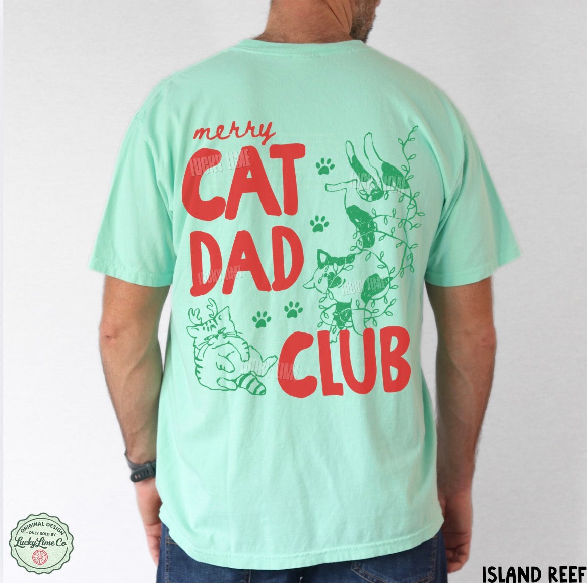 Merry Cat Dad Club Comfort Colors® T-shirt