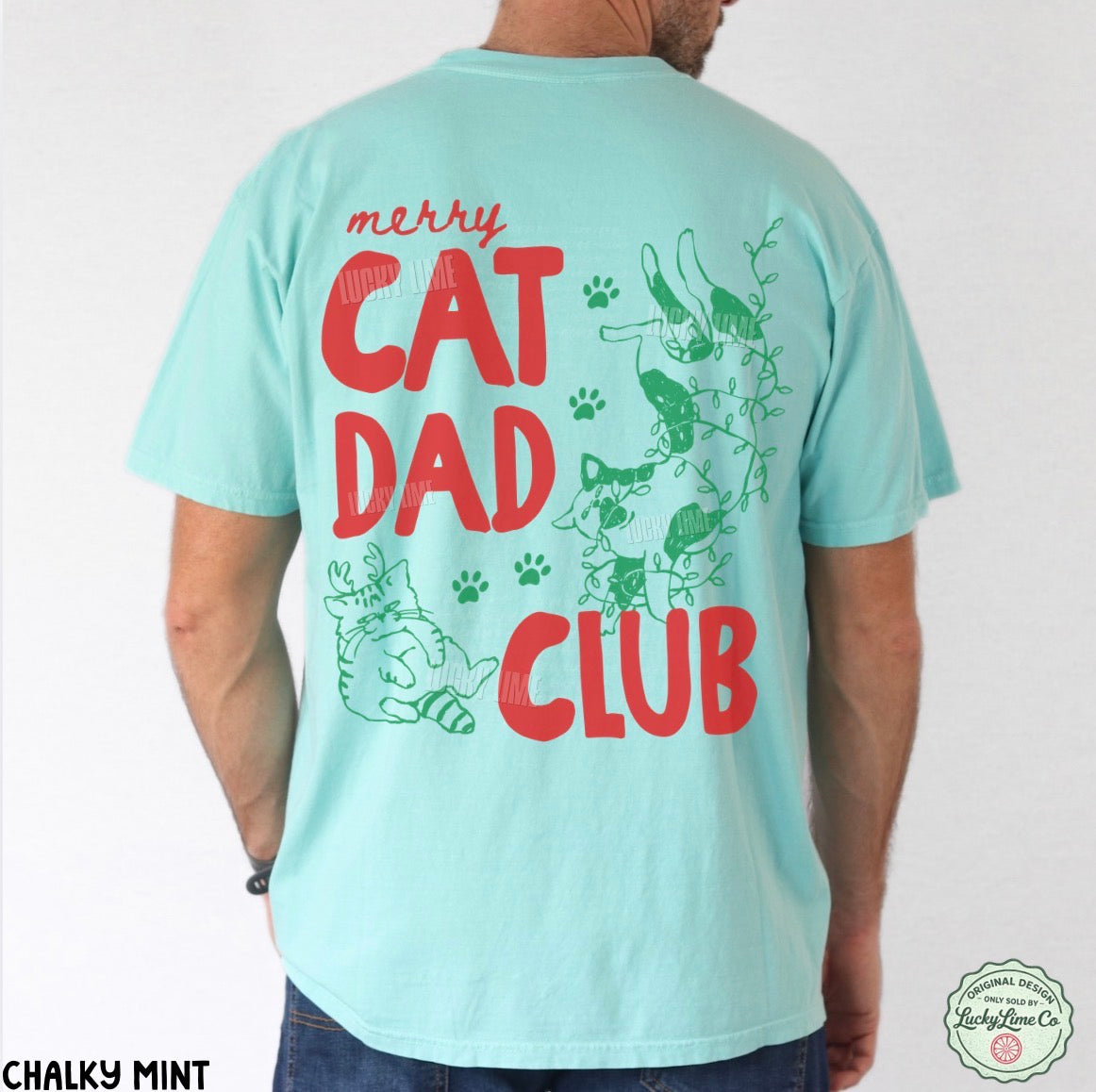 Merry Cat Dad Club Comfort Colors® T-shirt