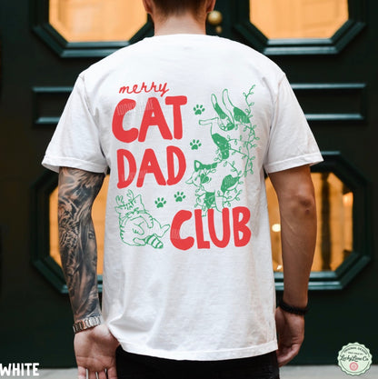 Merry Cat Dad Club Comfort Colors® T-shirt