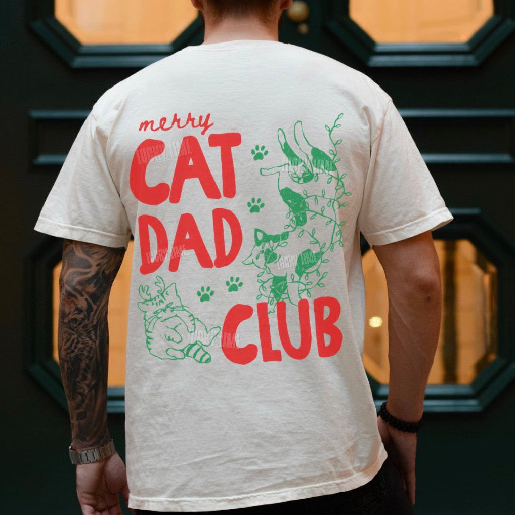 Merry Cat Dad Club Comfort Colors® T-shirt