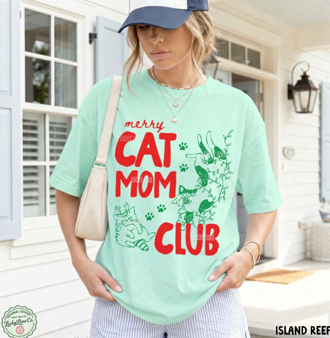 Merry Cat Mom Club Comfort Colors® T-shirt