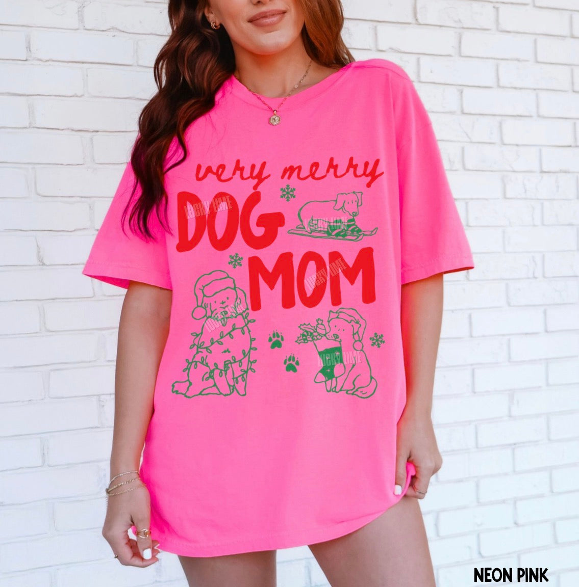 Very Merry Dog Mom Comfort Colors® T-Shirt