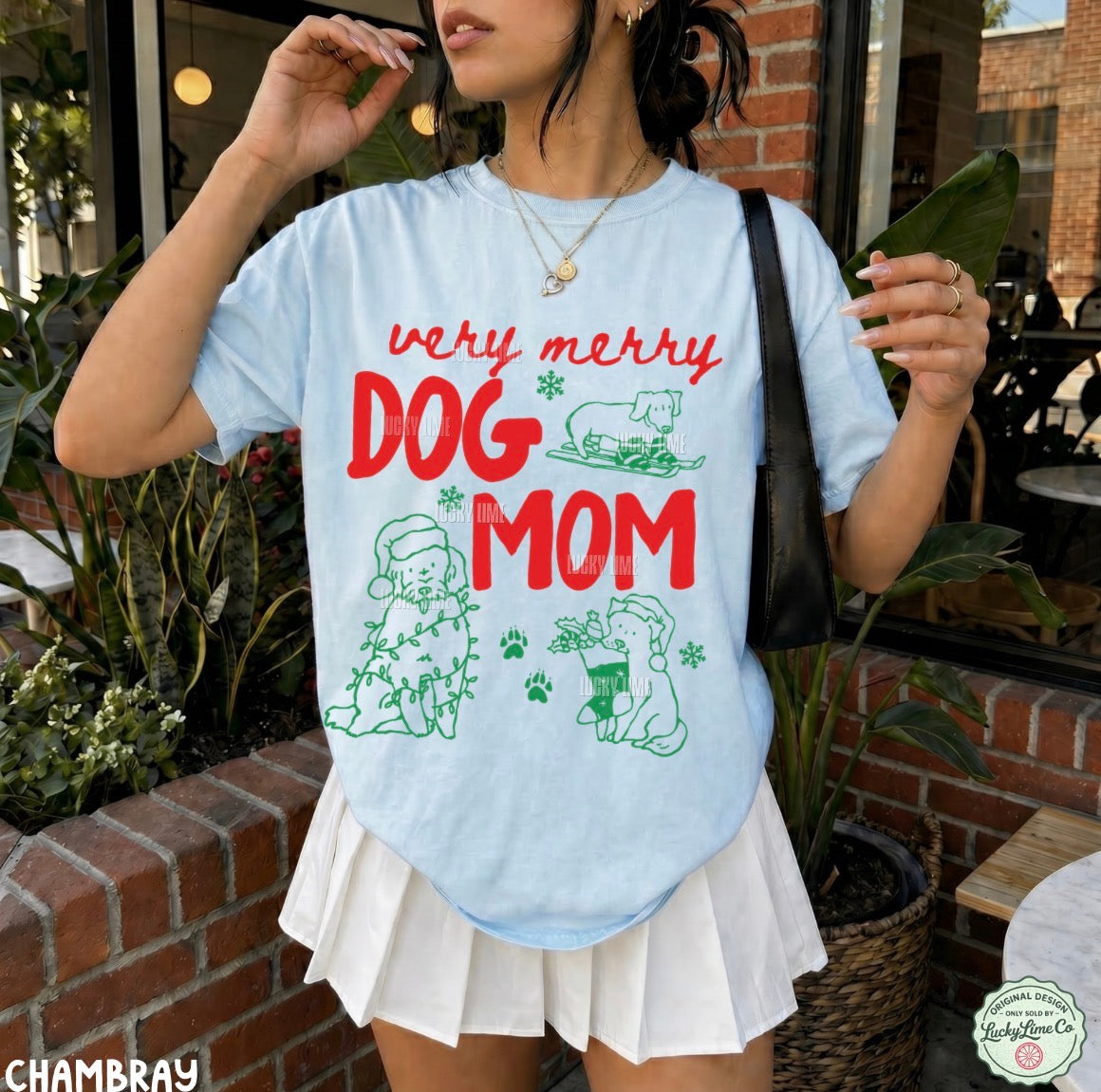 Very Merry Dog Mom Comfort Colors® T-Shirt